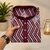 Maroon color unique cross pattern white thread embroidery with silver sequence silk men's kurta payjama set