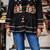 Black embroidered rayon round-neck jacket