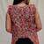 Multicolor embro embroidered cotton v-neck Jacket
