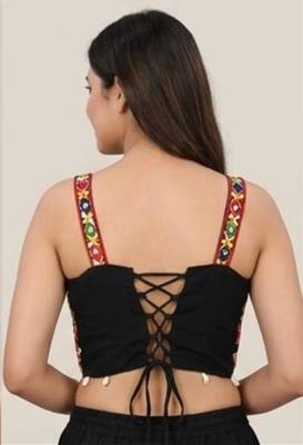 Multicolor embroidered cotton square-neck blouse 2