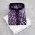 Purple color unique cross pattern white thread embroidery with silver sequence silk men's kurta payjama set