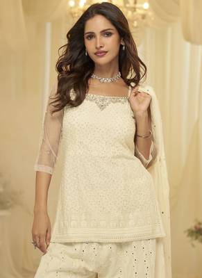 Lemon embroidered shara suit stiched 2