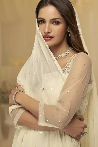 Lemon embroidered shara suit stiched