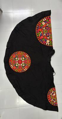 black rayon embroidered lehenga choli 2