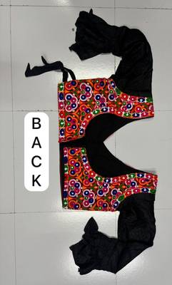 black rayon embroidered lehenga choli 3