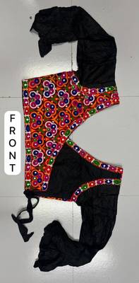 black rayon embroidered lehenga choli 4