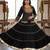 black rayon embroidered lehenga choli