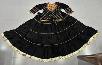 black rayon embroidered lehenga choli 2