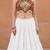 white rayon plain lehenga choli