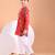 Red floral printed cotton kurta set