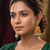 Traditional indian gold  plated with  green  stones earrings