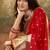 Red paithani silk with zari weaving trational wear saree
