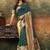 Peaock green paithani silk with zari weaving trational wear saree