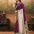 Purple  paithani silk with zari weaving trational wear saree