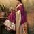 Purple  paithani silk with zari weaving trational wear saree