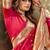 Blood red paithani silk with zari weaving trational wear saree