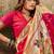 Blood red paithani silk with zari weaving trational wear saree