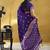 Dark purple pure satin handloom weaving festival wear saree