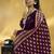 Wine  purple pure satin handloom weaving festival wear saree