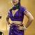 Dark purple pure satin handloom weaving festival wear saree