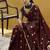 Dark maroon pure satin handloom weaving festival wear saree