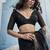 Black munga silk blend handloom saree & contrast weaving border with tissue pallu