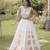 White Navratri special Roman SilkBlend Gota Work Lehenga Choli Set
