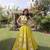 Parrot green Navratri special Roman SilkBlend Gota Work Lehenga Choli Set