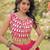 Pink Navratri special Roman SilkBlend Gota Work Lehenga Choli Set