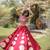 Maroon Navratri special Roman SilkBlend Gota Work Lehenga Choli Set