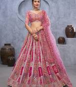 Embellished Sequinned Semi-Stitched Lehenga & Unstitched Blouse With Dupatta