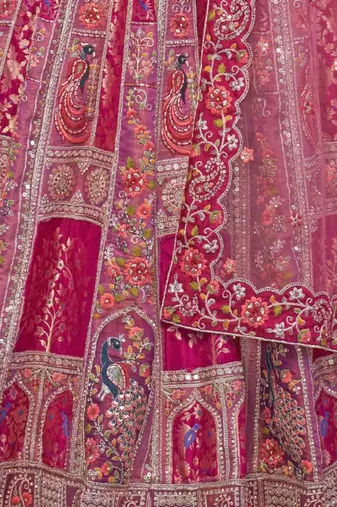Embellished Sequinned Semi-Stitched Lehenga & Unstitched Blouse With Dupatta