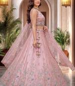 Embroidered Sequinned Ready to Wear Lehenga & Blouse With Dupatta