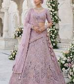 Embellished Sequinned Semi-Stitched Lehenga & Unstitched Blouse With Dupatta