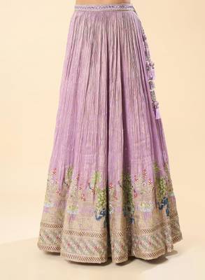 Embroidered Thread Work Ready to Wear Lehenga & Blouse With Dupatta 4