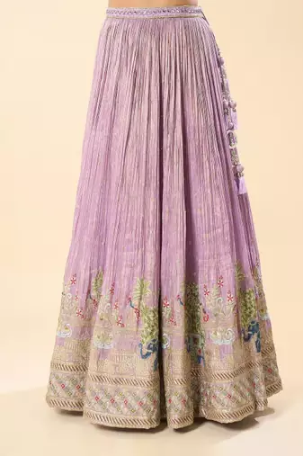 Embroidered Thread Work Ready to Wear Lehenga & Blouse With Dupatta