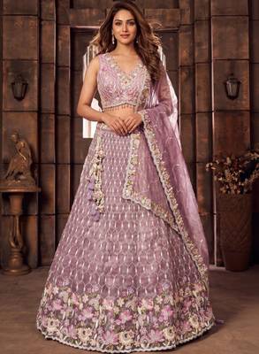 Embellished Sequinned Ready to Wear Lehenga & Blouse With Dupatta 1