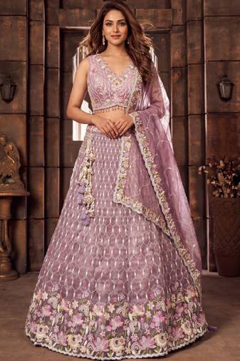 Embellished Sequinned Ready to Wear Lehenga & Blouse With Dupatta