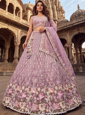 Embellished Sequinned Ready to Wear Lehenga & Blouse With Dupatta 4
