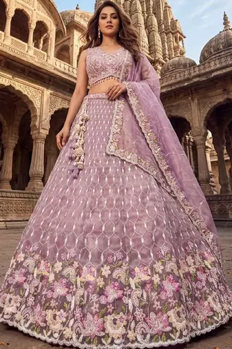 Embellished Sequinned Ready to Wear Lehenga & Blouse With Dupatta