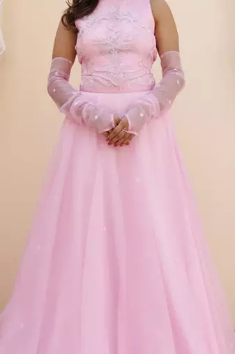 Embroidered Organza Ready to Wear Lehenga & Blouse With Dupatta