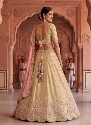 Embroidered Beads and Stones Ready to Wear Lehenga & Blouse With Dupatta 4