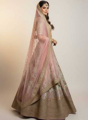 Digital Printed Lehenga With Emblished Swarovski And Zircon Work 3