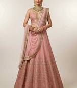 Digital Printed Lehenga With Emblished Swarovski And Zircon Work