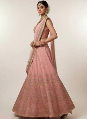 Digital Printed Lehenga With Emblished Swarovski And Zircon Work 3