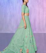 Embellished Beads & Stones Semi-Stitched Lehenga & Blouse With Dupatta