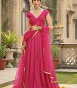 Mirror Work Ready to Wear Lehenga & Blouse With Dupatta