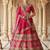 Embroidered Semi-Stitched Lehenga & Blouse With Dupatta