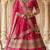 Embroidered Semi-Stitched Lehenga & Blouse With Dupatta