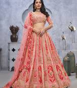 Embellished Sequinned Semi-Stitched Lehenga & Unstitched Blouse With Dupatta